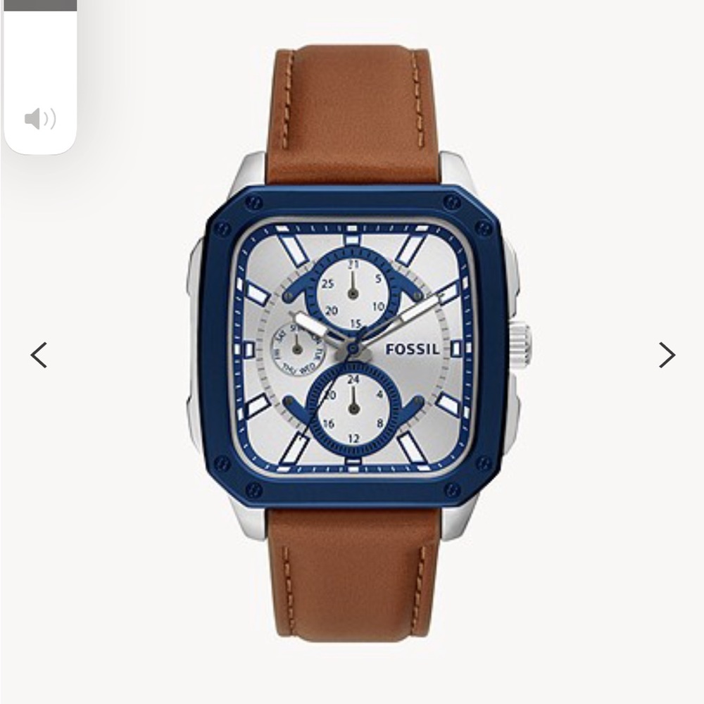 FOSSIL Multifunction Brown Leather Watch